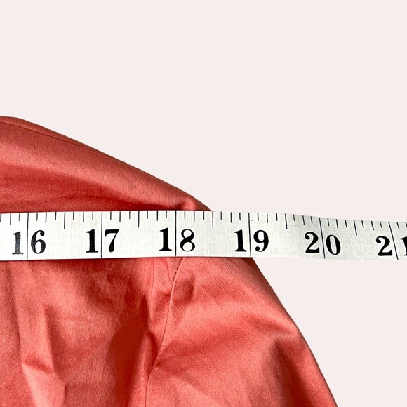 NWT Shirt Dress Eva Mendes NY&C Size XXL Coral Belted Button-Front Cotton Blend - Picture 14 of 16